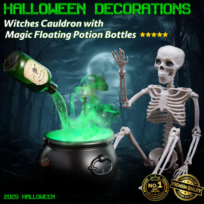 Halloween Witch Cauldron + Skeleton™