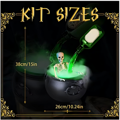 Halloween Witch Cauldron + Skeleton™